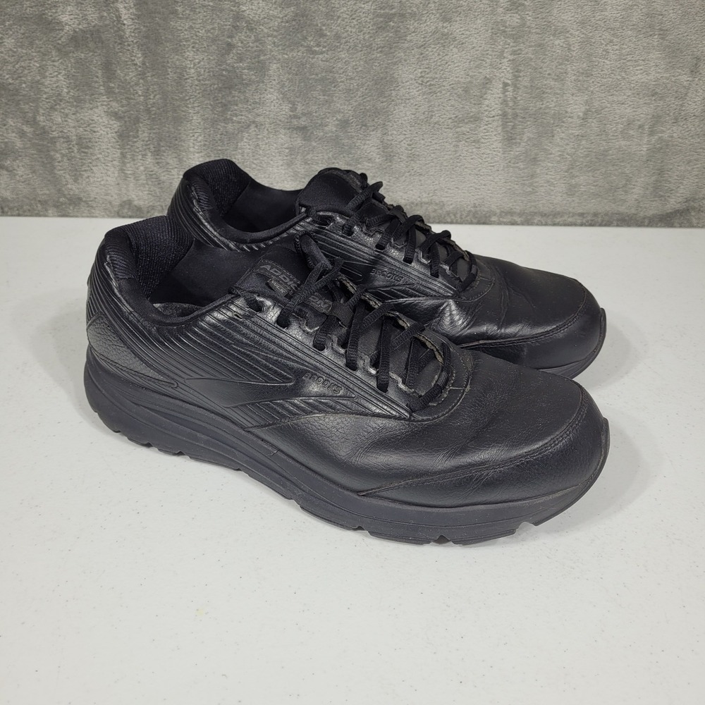 Brooks Shoes Mens 15 Black Addiction Walker 2 Extra Wide 4E Sneaker